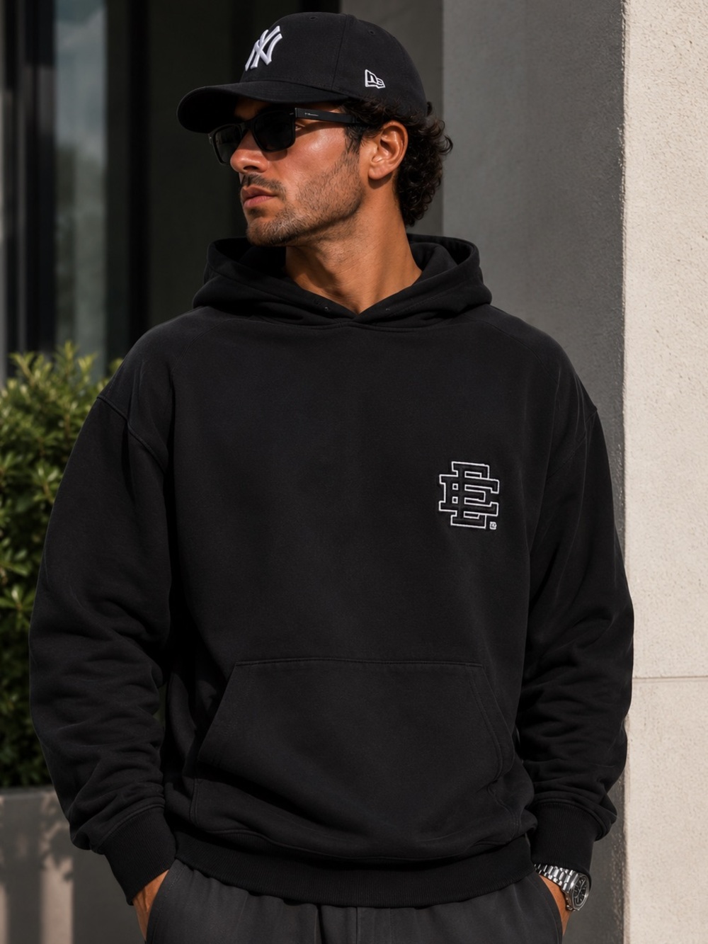 🖤 Eric Emanuel EE Black Pullover Hoodie Size XL 🖤